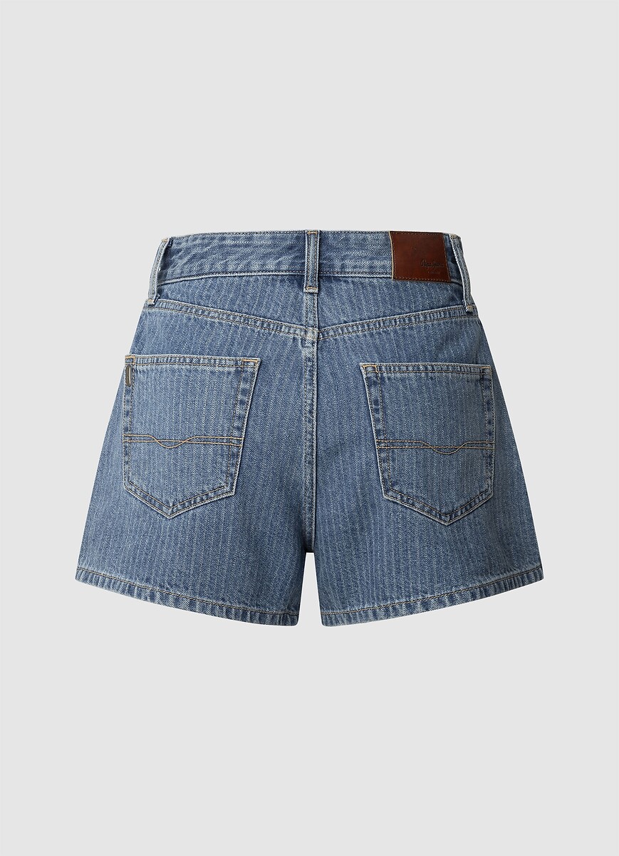 PEPE JEANS<br>Shorts jeans, cintura alta