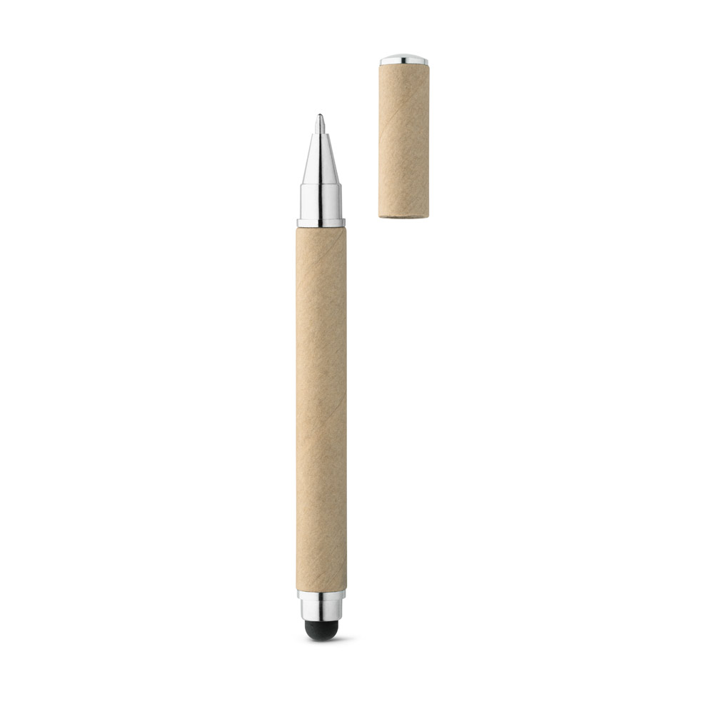 hi!dea 91621 - Stylo bille en papier kraft et ABS avec pointe tactile