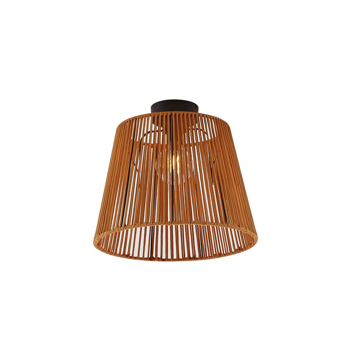 Japandi buiten plafondlamp met oranje touw IP54 - Jayla
