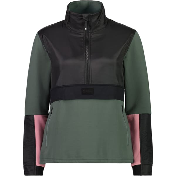 Sweatshirt MONS ROYALE W DECADE MID PULLOVER BLOC BURNT SAGE/BLACK