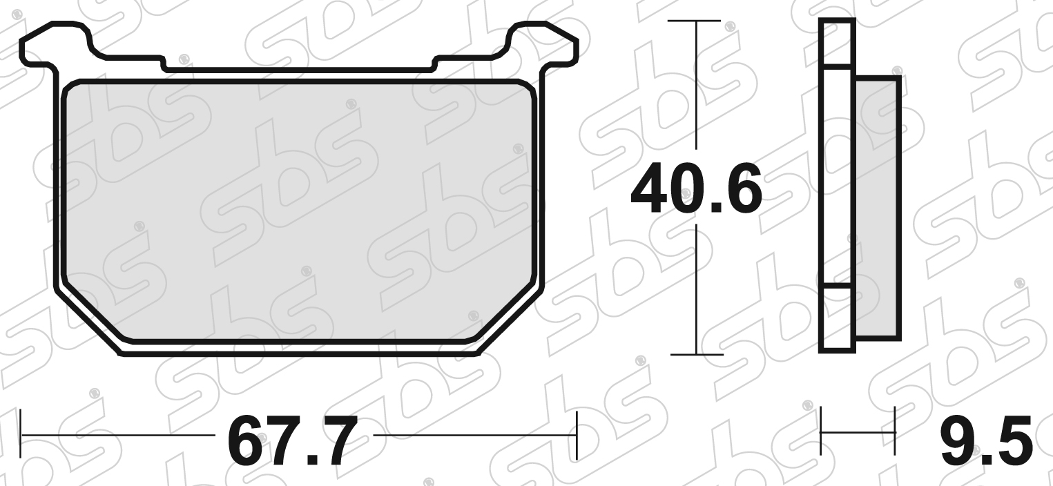 SBS - Plaquettes de frein 540 HF