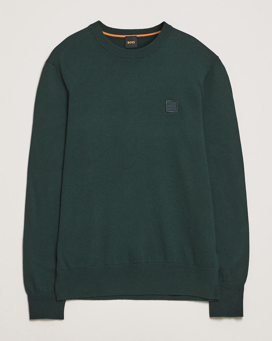 BOSS ORANGE Kanovano Knitted Sweater Open Green