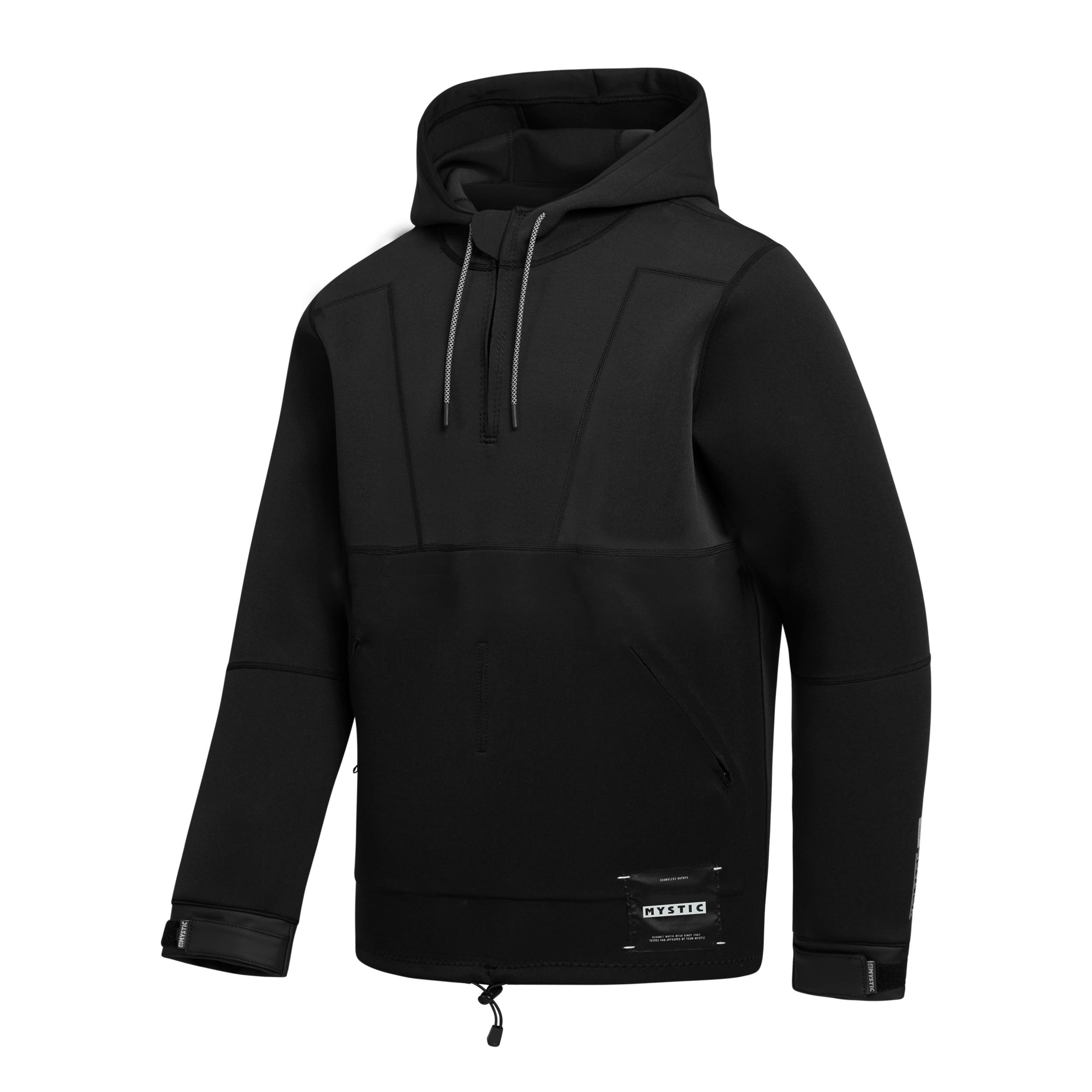 Mystic Fulmar Neoprene Hoodie 3/2mm Black