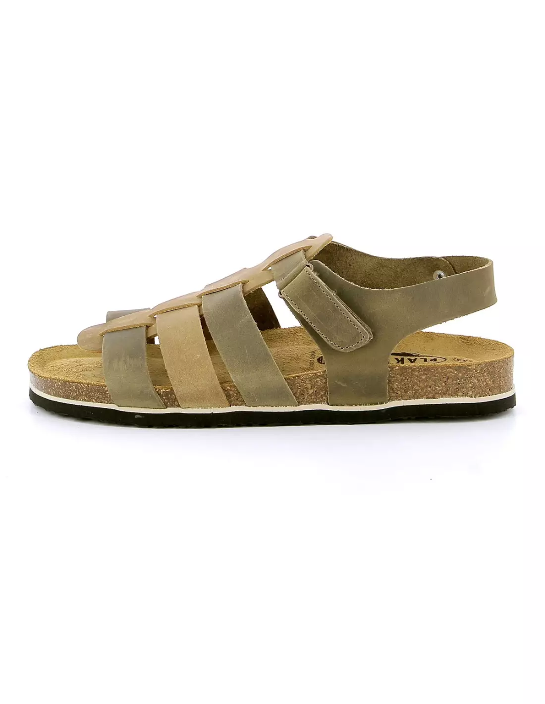 PLAKTON BIO BERTO - Sandales, mules & nu-pieds Kakibeige