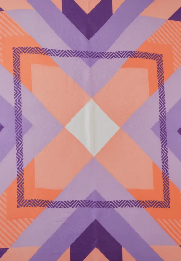 Halstuch mit Print - strong apricot