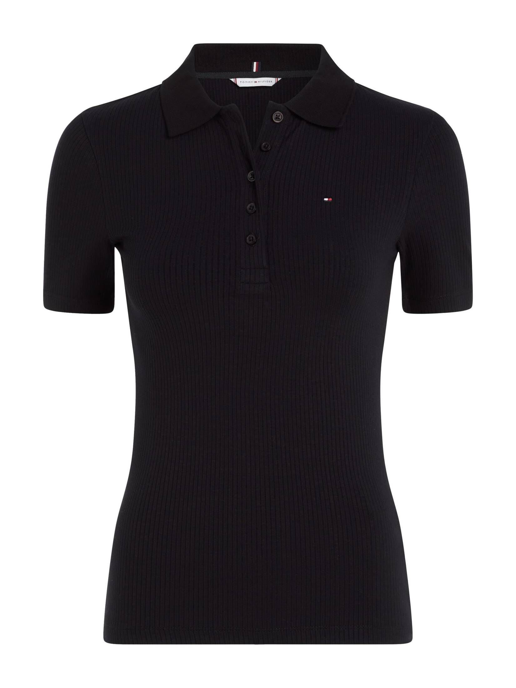 Tommy Hilfiger| Damen Poloshirt SLIM 5X2 RIB POLO