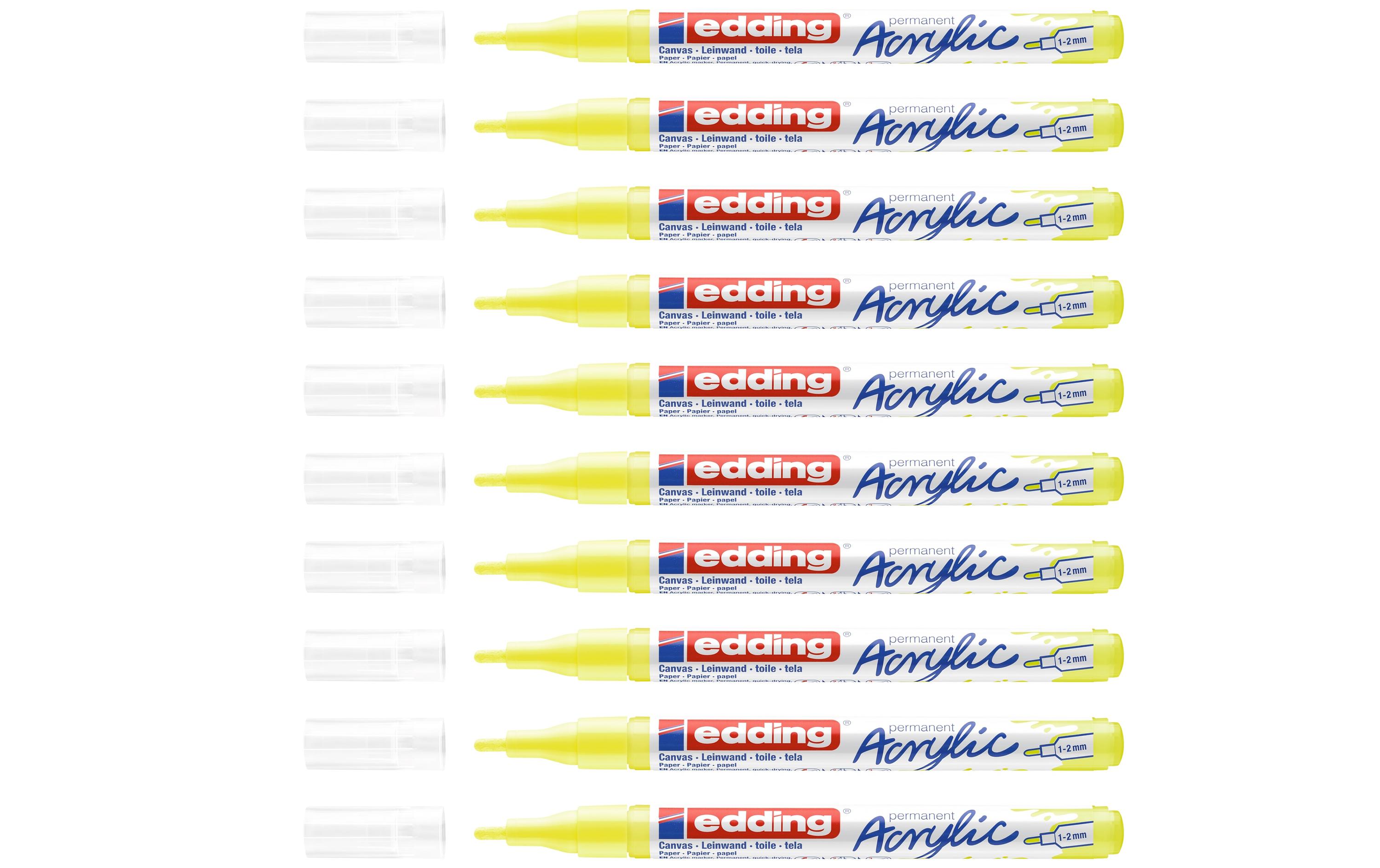 Acrylmarker 5300 Fein, NeongelbSchnelltrocknende Acrylstifte