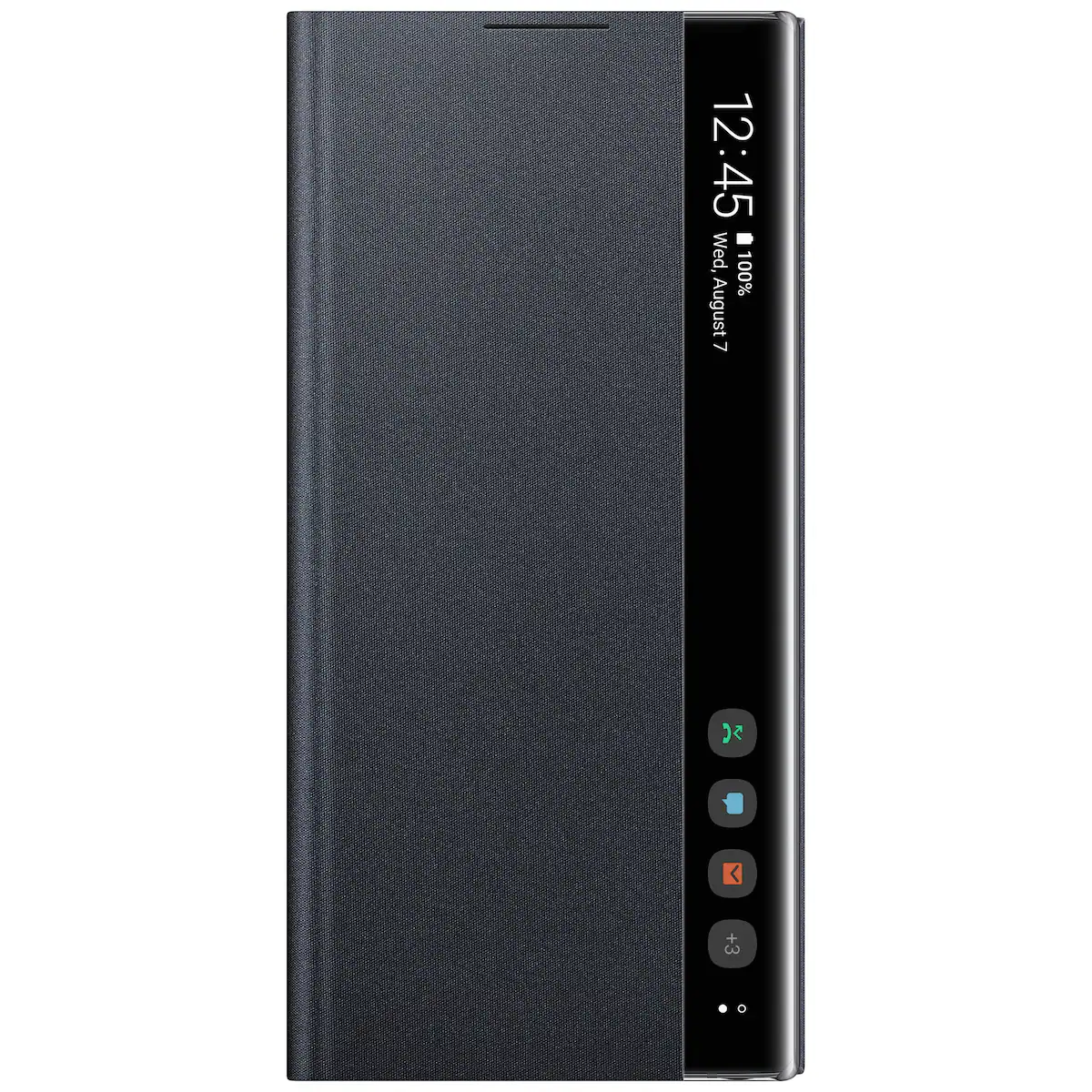Samsung Galaxy Note 10 Clear View deksel (sort)