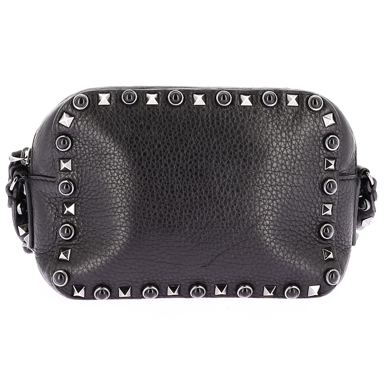 Valentino Sac bandoulière Rockstud en Cuir noir Etat: Très bon état - Longueur 18.5 cm
