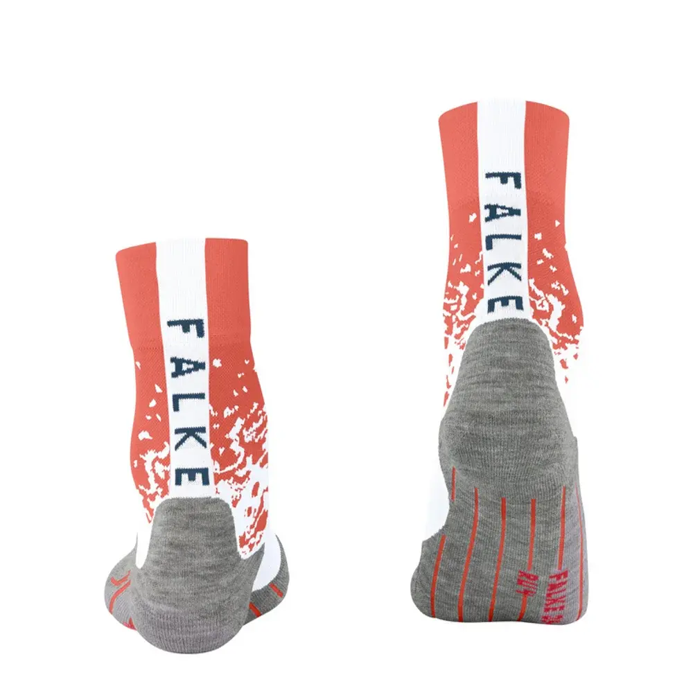 Falke RU4 Endurance Hardloopsokken Rood/Wit Dames