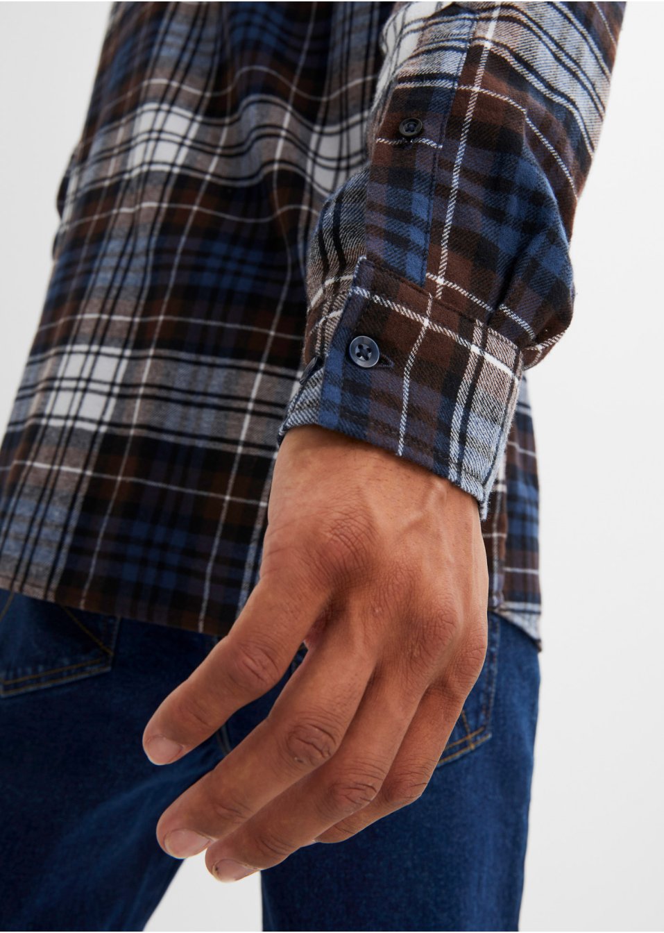 Chemise manches longues en flanelle