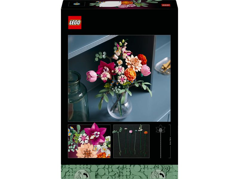 LEGO® Icons Botanicals Blumenstrauss Rosa 10342 Blumenstrauss für Zimmerdekoration