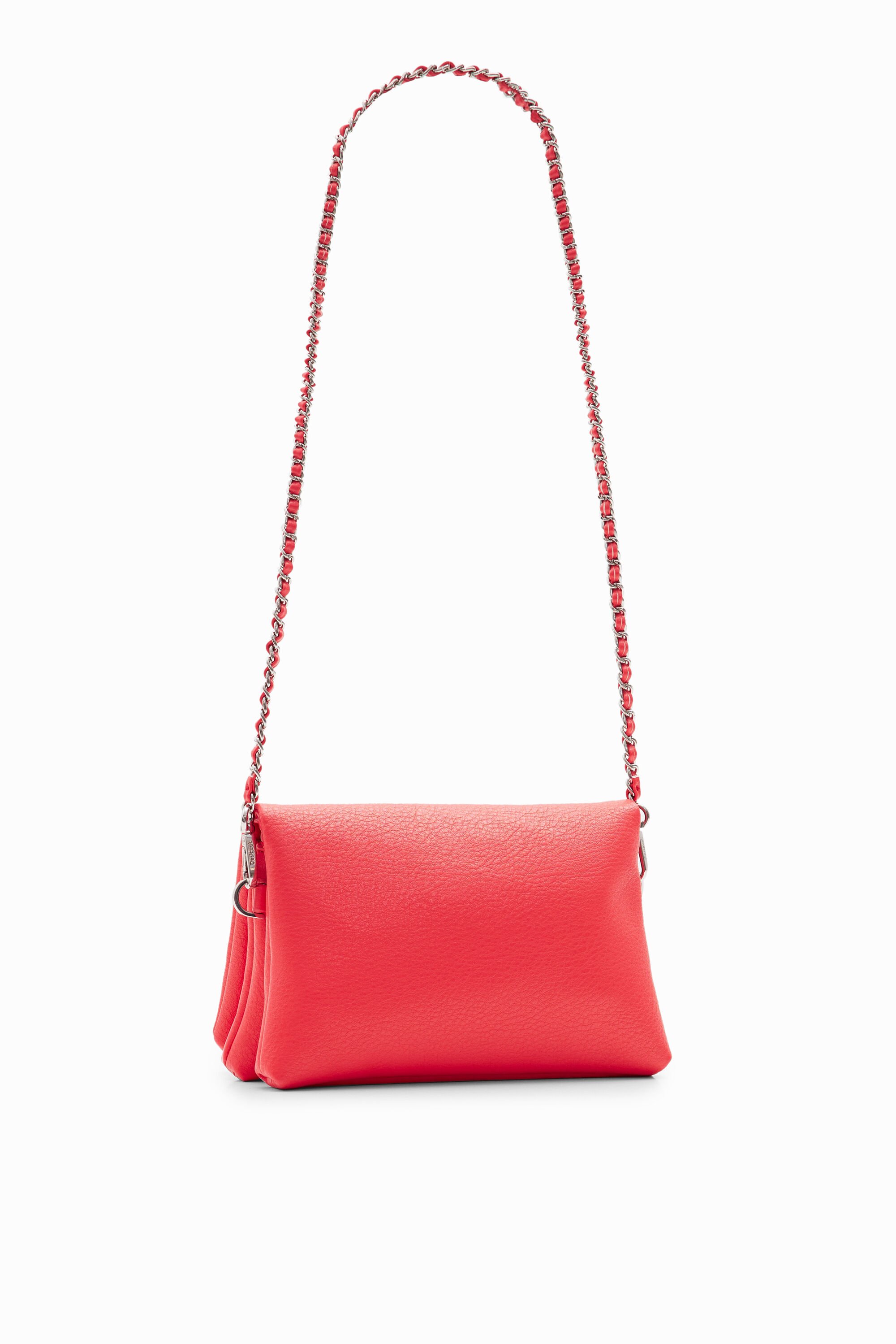 Mini sac à bandoulière demi-logo
