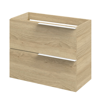Tiger badmeubelset Pocket 80 cm met 2 lades Naturel Eik incl. looppoten