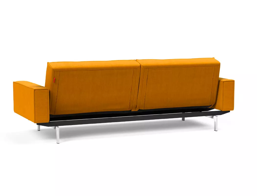 Schlafsofa mit Armlehnen Splitback Chrom