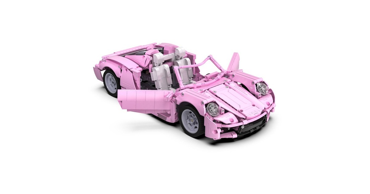 CaDASports Car - Pink Holiday Constructiespeelgoed  (C61029W, Schaal 1:12)