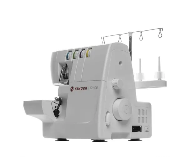 SINGER S0105, Hvid, Overlock symaskine, Overlock, 1300 SPM, Variabel, Elektrisk