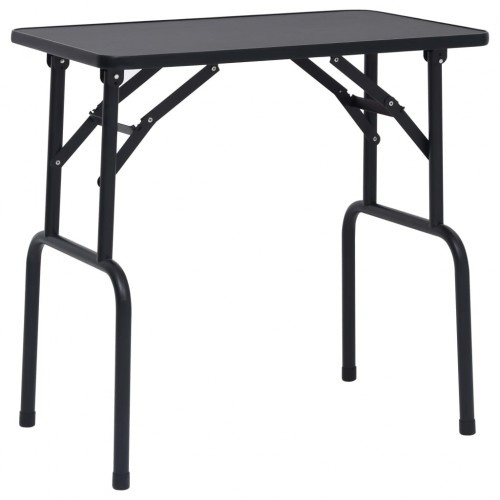 Mesa profissional para tosa de cães, preta