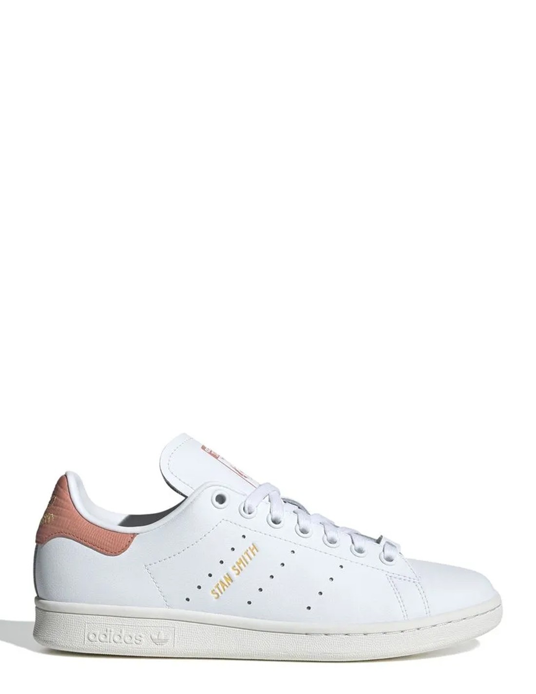 adidas Sneakers Femme Stan Smith Blanc/Rose Cuir
