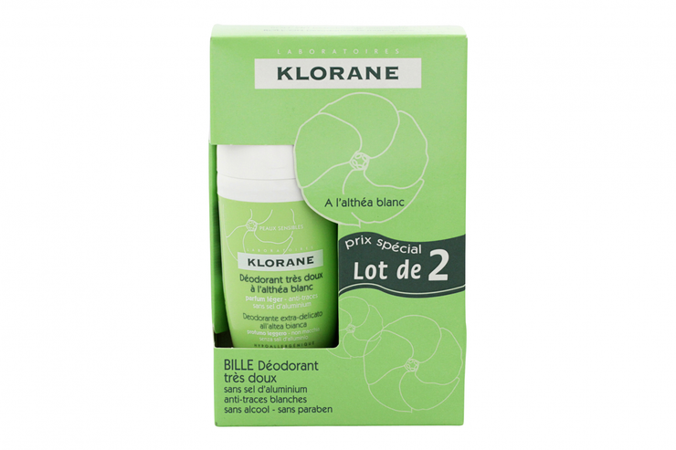 Déodorant Bille à l'Althéa Blanc 2x40ml