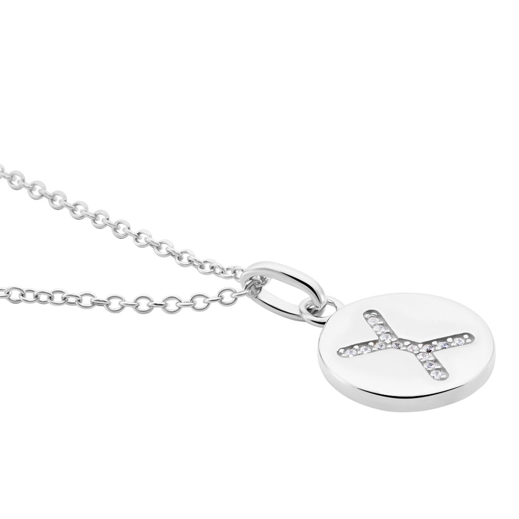 Collier Argent Eugenien Oxydes De Zirconium