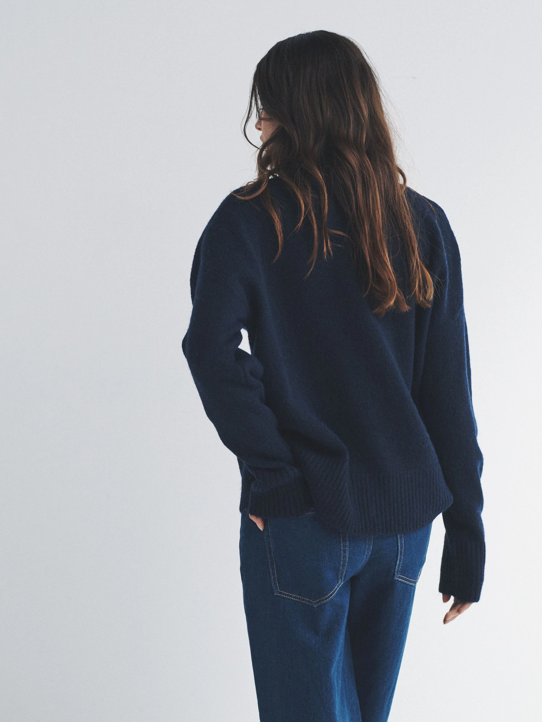 Marineblauw/gemêleerd grijs - The Set 2 Pack Knitted Collar Jumpers With Wool