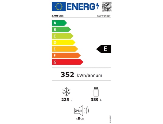 SAMSUNG - Réfrigérateur side by side RS90F66BEF