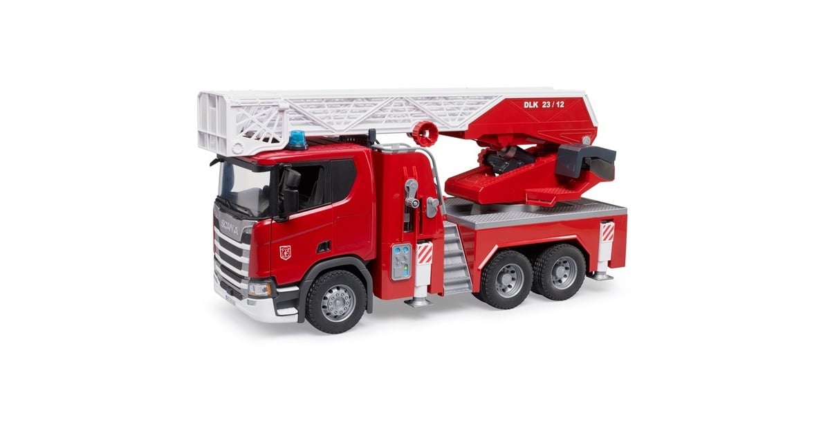 bruderScania Super 560R brandweerwagen met ladder, waterpomp en licht en geluid Modelvoertuig  (03591)