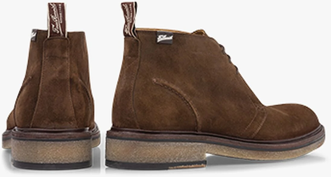 FLORIS VAN BOMMEL cognac floris van bommel veterschoenen sfm-50146