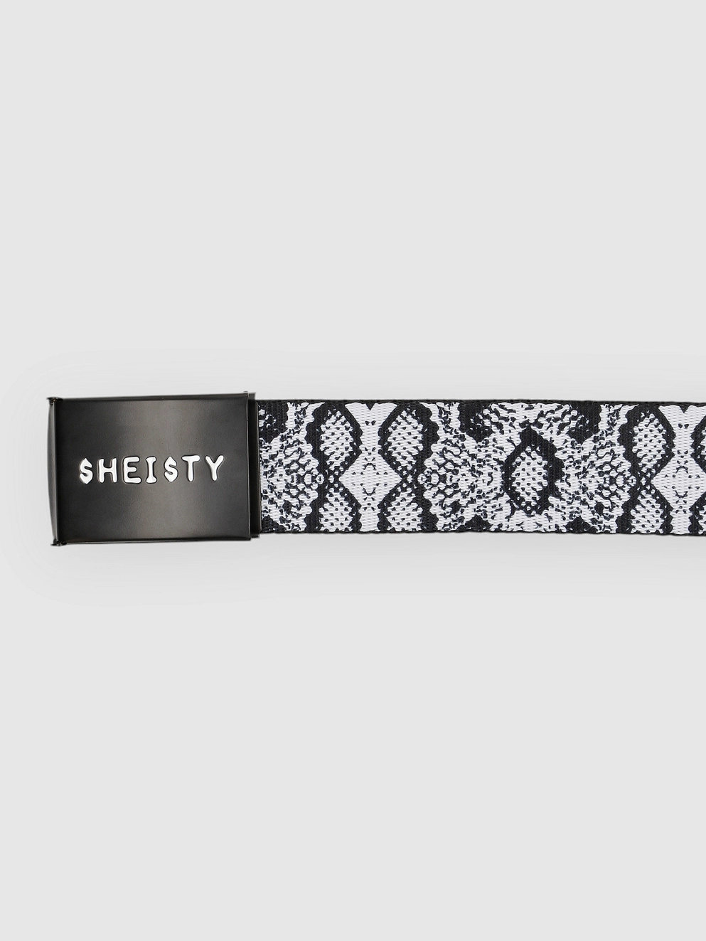 Sheisty Snakeskin Belt white snake