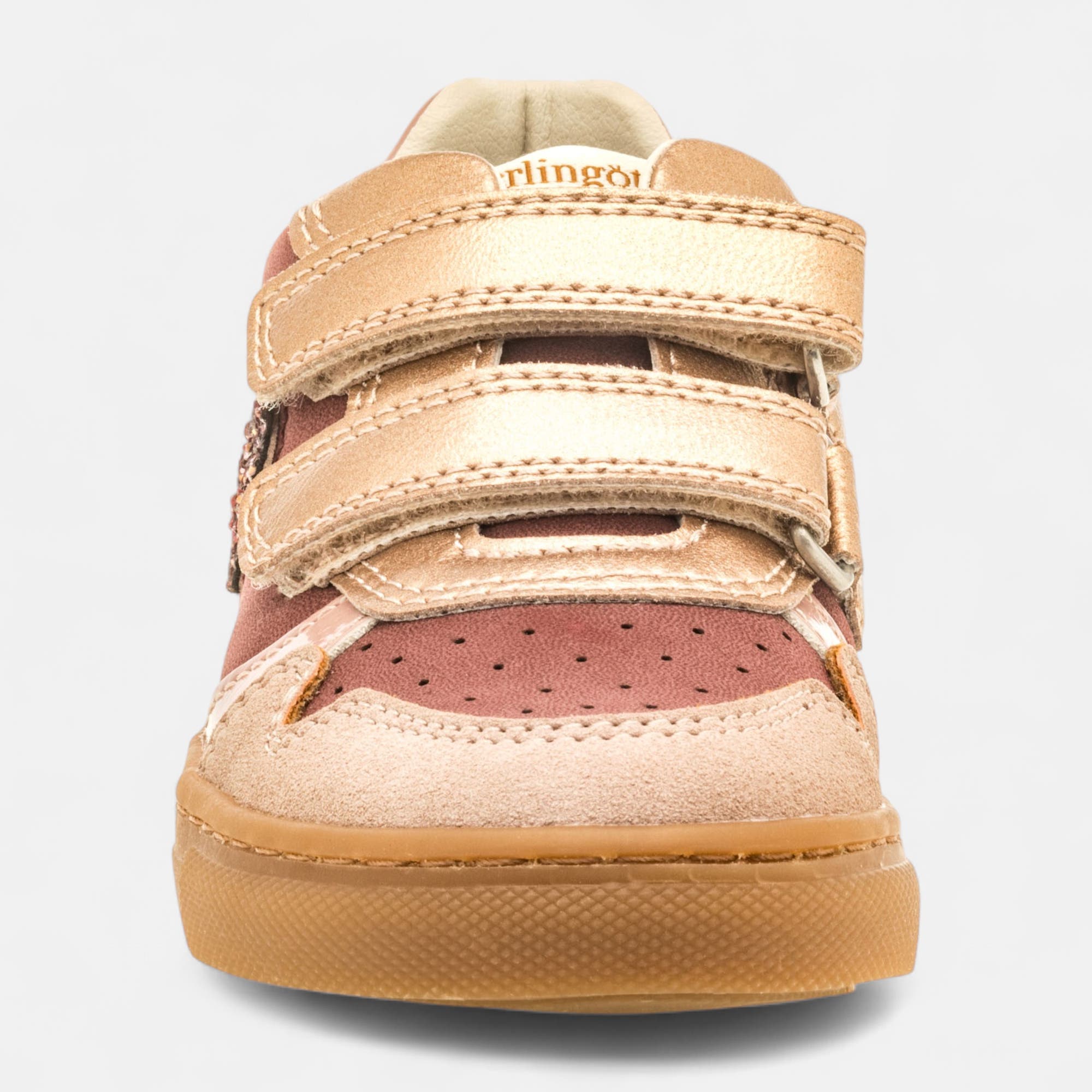 Baskets hautes Fille rose