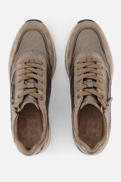 S.Oliver Sneakers taupe Synthetisch