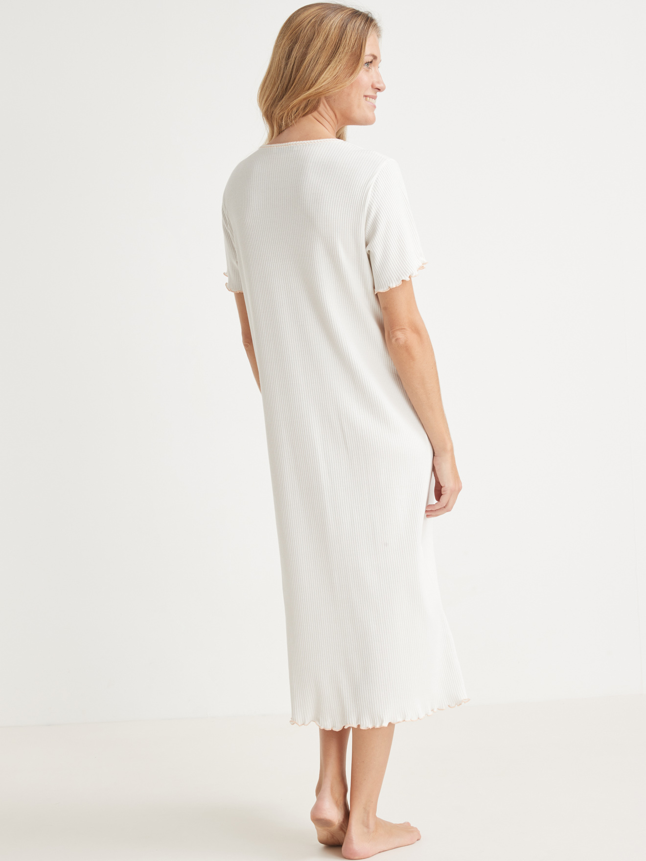 Chemise de nuit longue, interlock