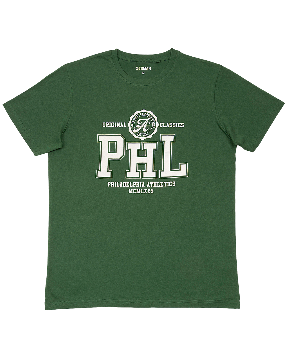 Heren T-shirt Korte mouwen Donkergroen kopen? Goed en goedkoop