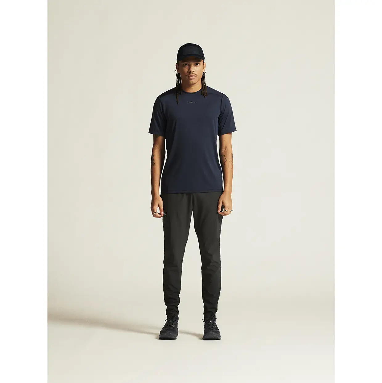 Craft ADV Essence 2 Hardloopshirt Korte Mouwen Donkerblauw Heren