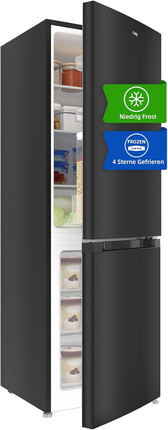 CHIQ FBM157L42 Freistehender Kühlschrank, geringer Frostschutz, Höhe 144 cm, Breite 47 cm