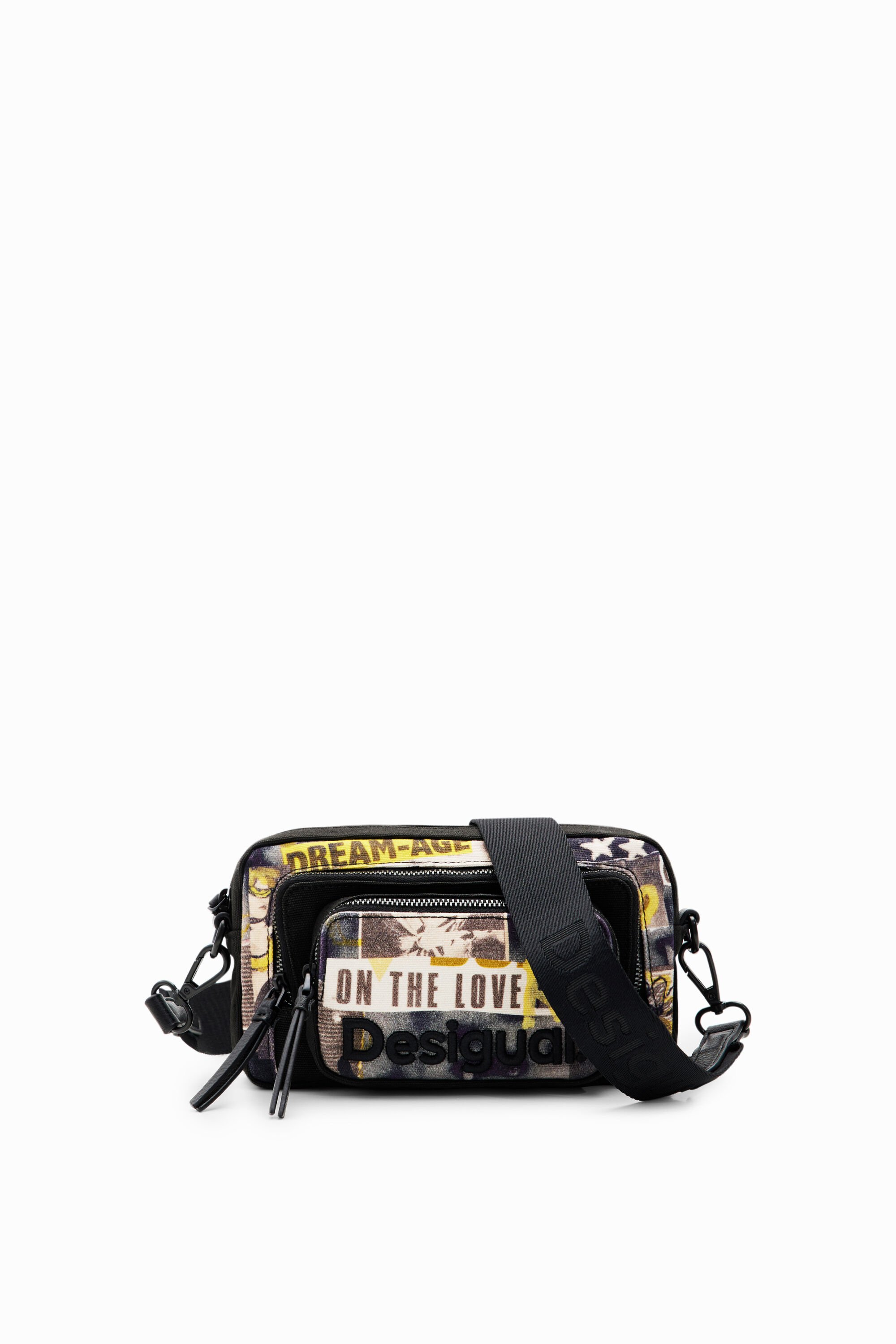 Petit sac à bandoulière toile journal