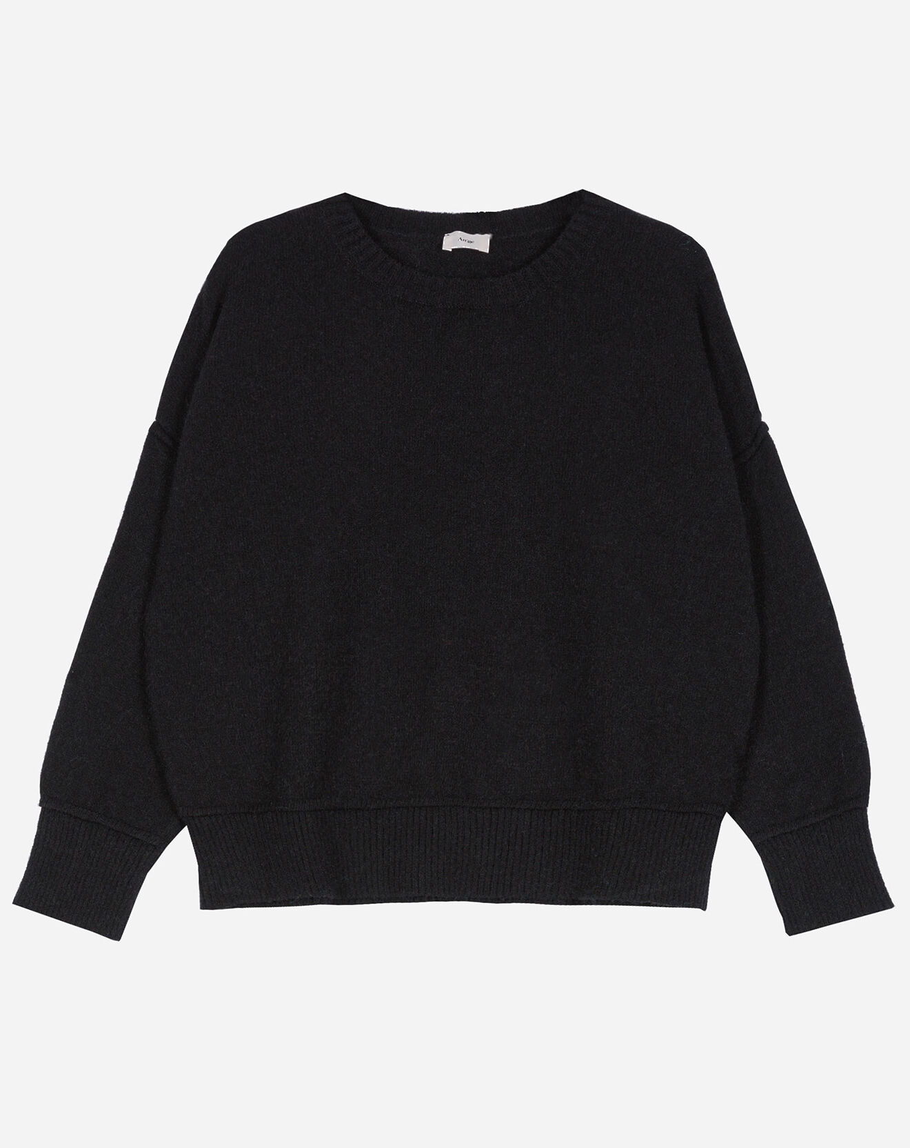 An'ge Pull Lou en Maille mélangée noir