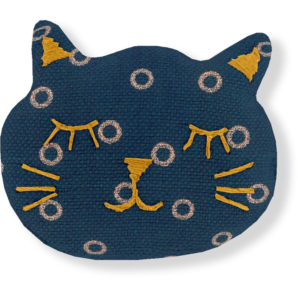 Barrette Miaou Bulle Bronze Marine