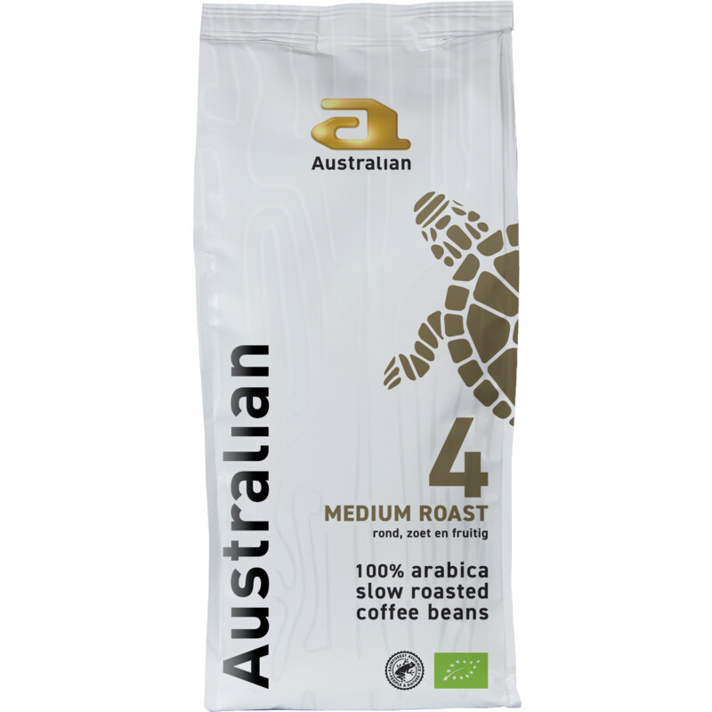 Australian Organic medium roast koffiebonen