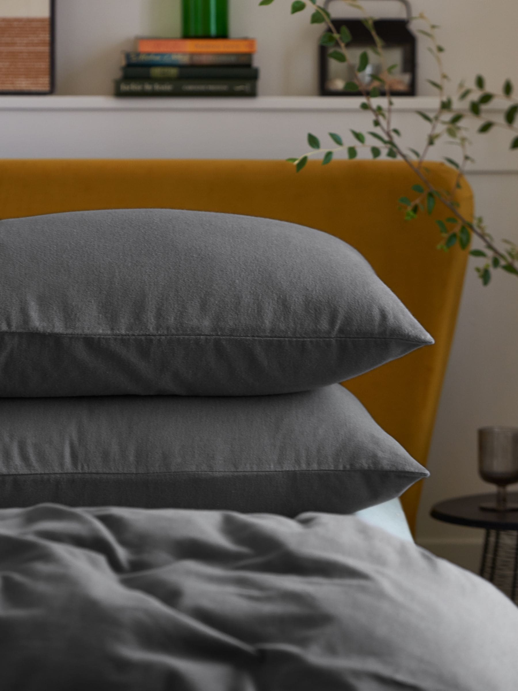 Set of 2 Supersoft 100% Brushed Cotton Pillowcases