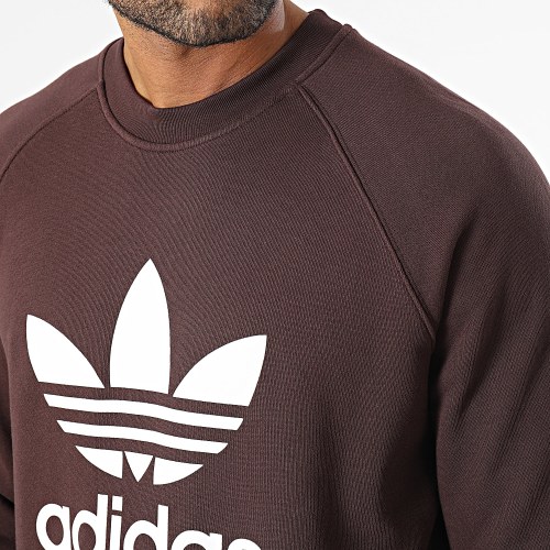 Sweat Crewneck Trefoil II5759 Bordeaux