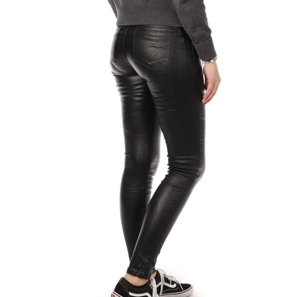 Monday Premium Pantalon skinny enduit Noir Monday Premium Paillettes