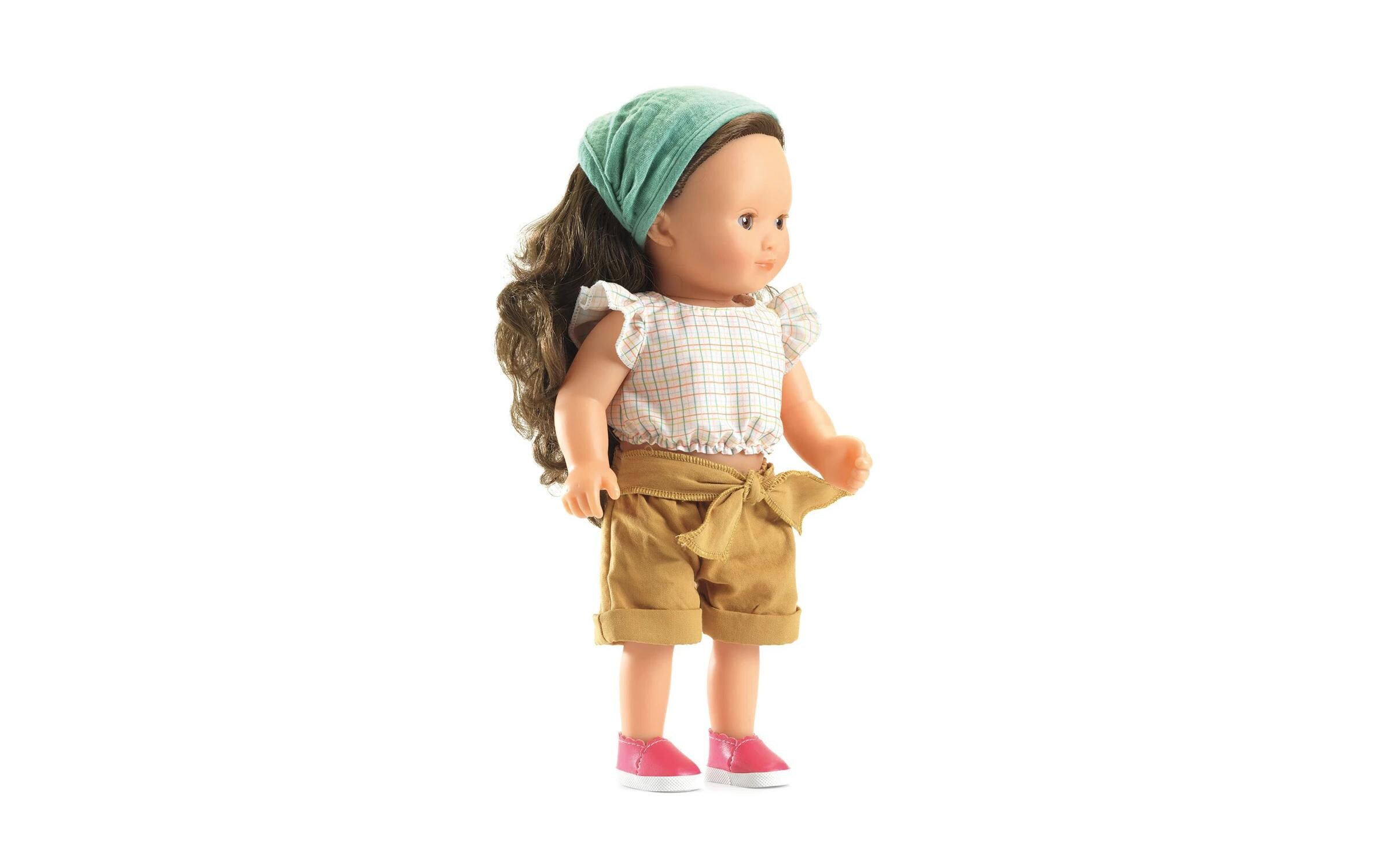 Puppe Pomea: Lovely Joséphine 32 cmWeichkörperpuppe mit langem, kastanienbraunem Haar
