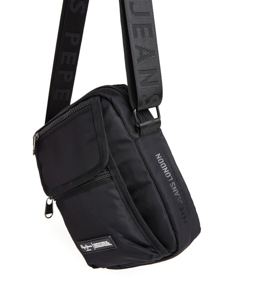 Bolsa de ombro preta Pepe Jeans Nestor Eddie