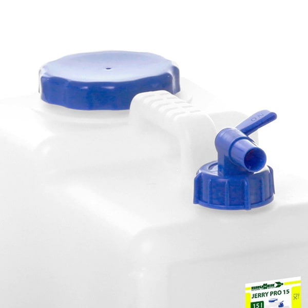 Jerrican Jerry Pro 15 alimentaire avec robinet et large bouchon