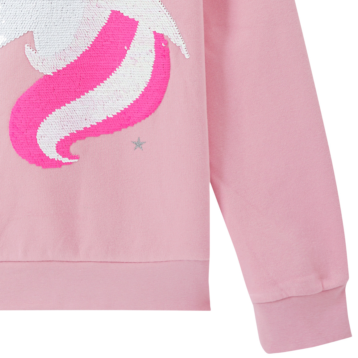 Yigga Mädchen Sweatshirt mit Wendepailletten rosa