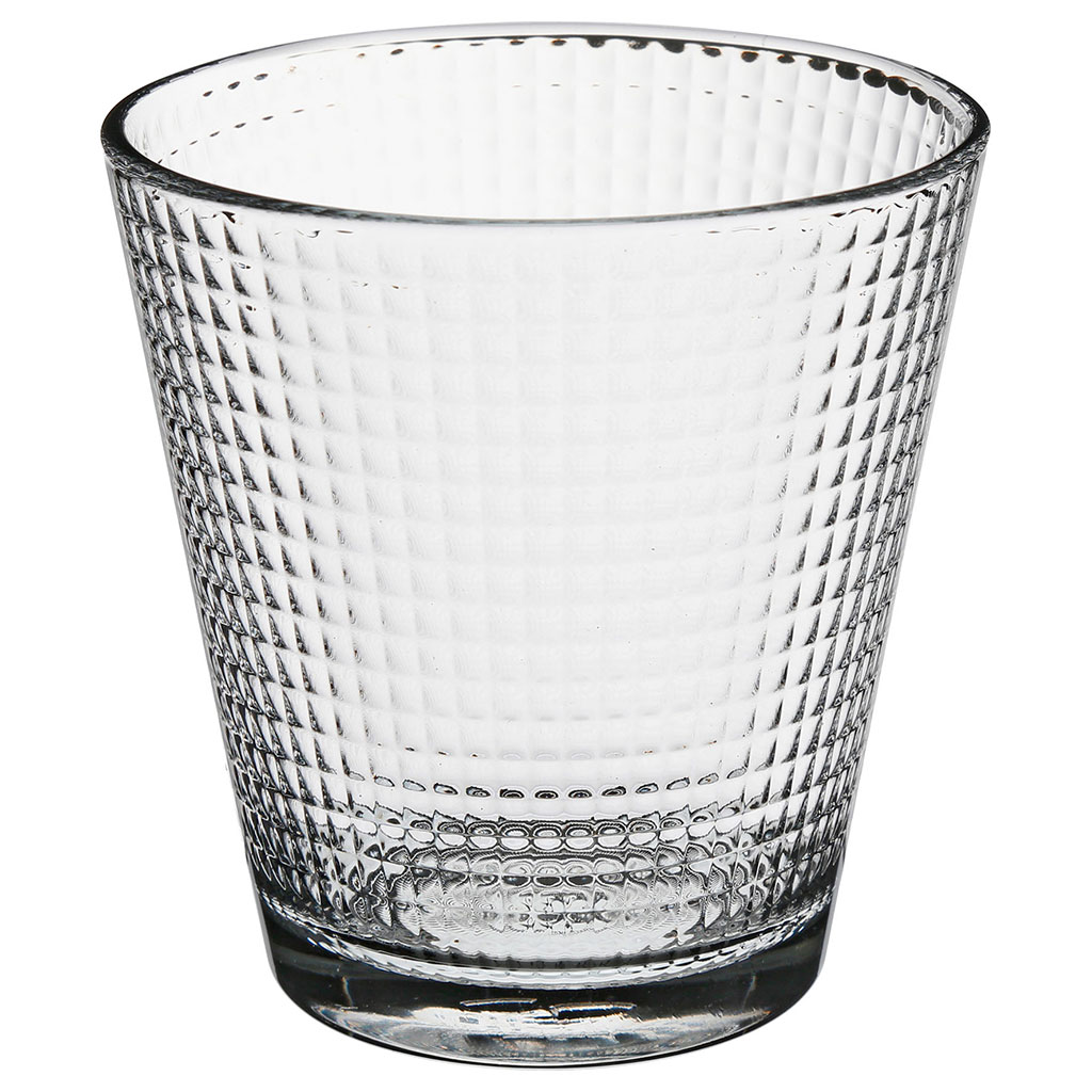 Verre à eau BENIT'EAU à reliefs en verre 25cl