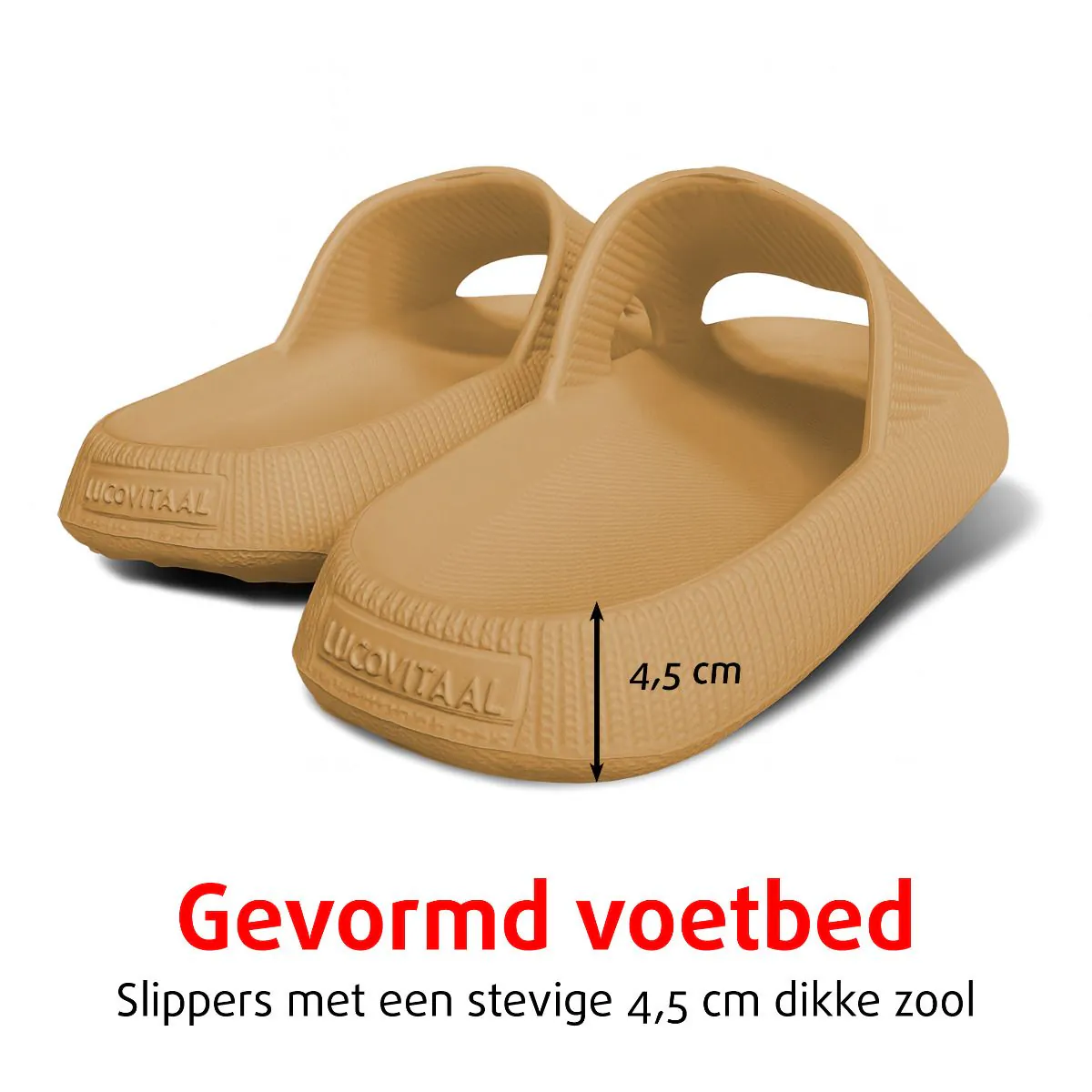 Orthopedische Zomer Badslippers (Taupe)