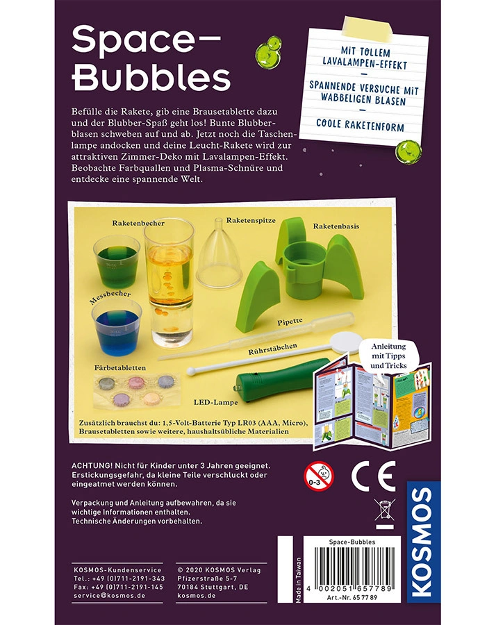 Mitbring-Experimente SPACE BUBBLES